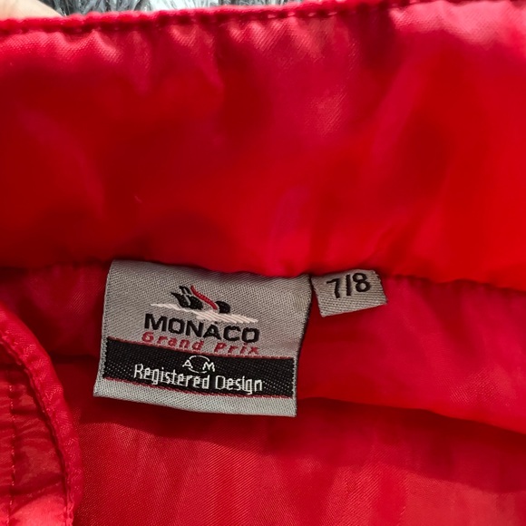 Monaco Grand Prix Racing Vest in Red - Driver - Kids size 7/8 EUC - Picture 7 of 8